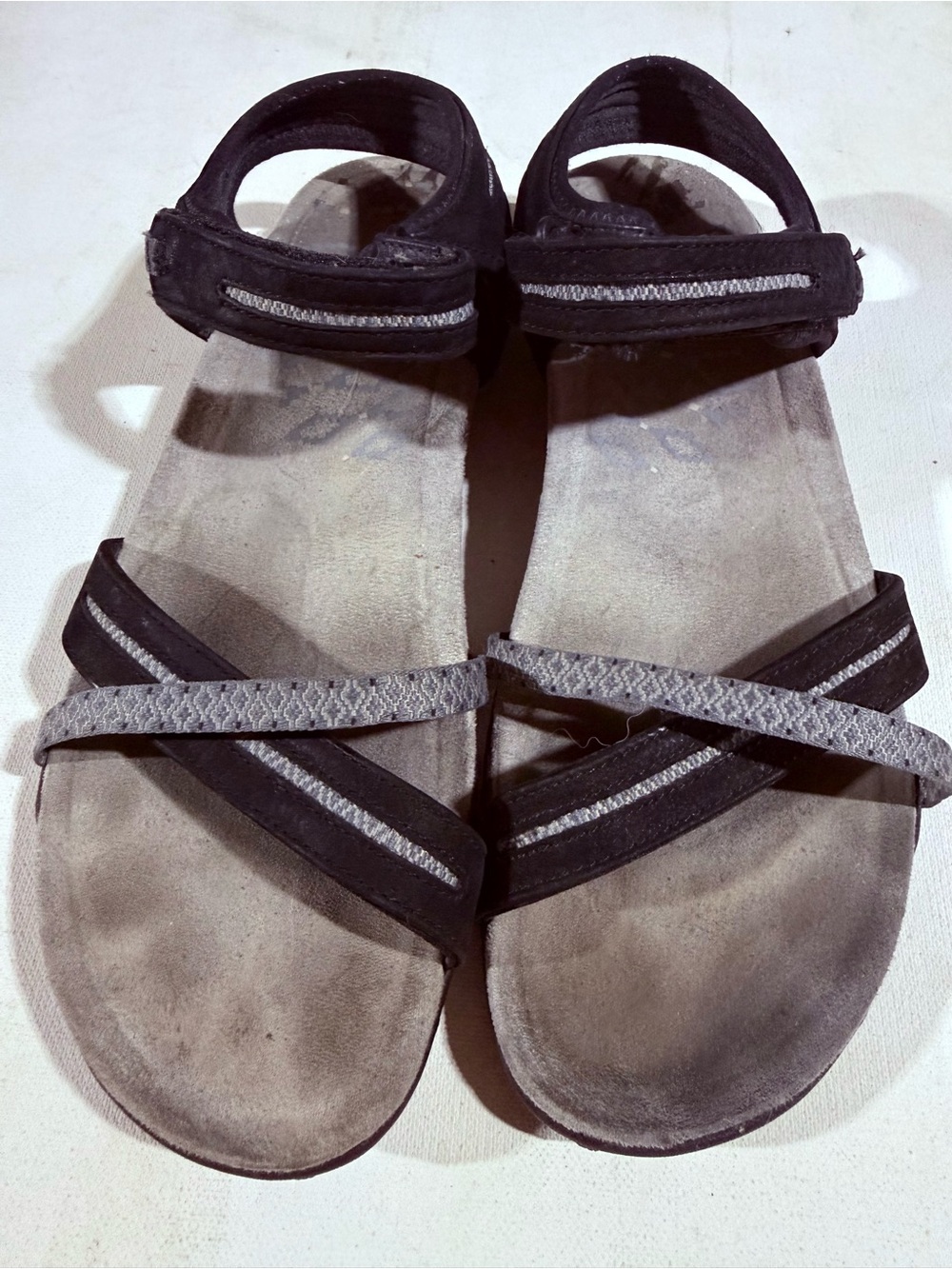 Merrell Black and Gray Strappy Outdoor Sandals